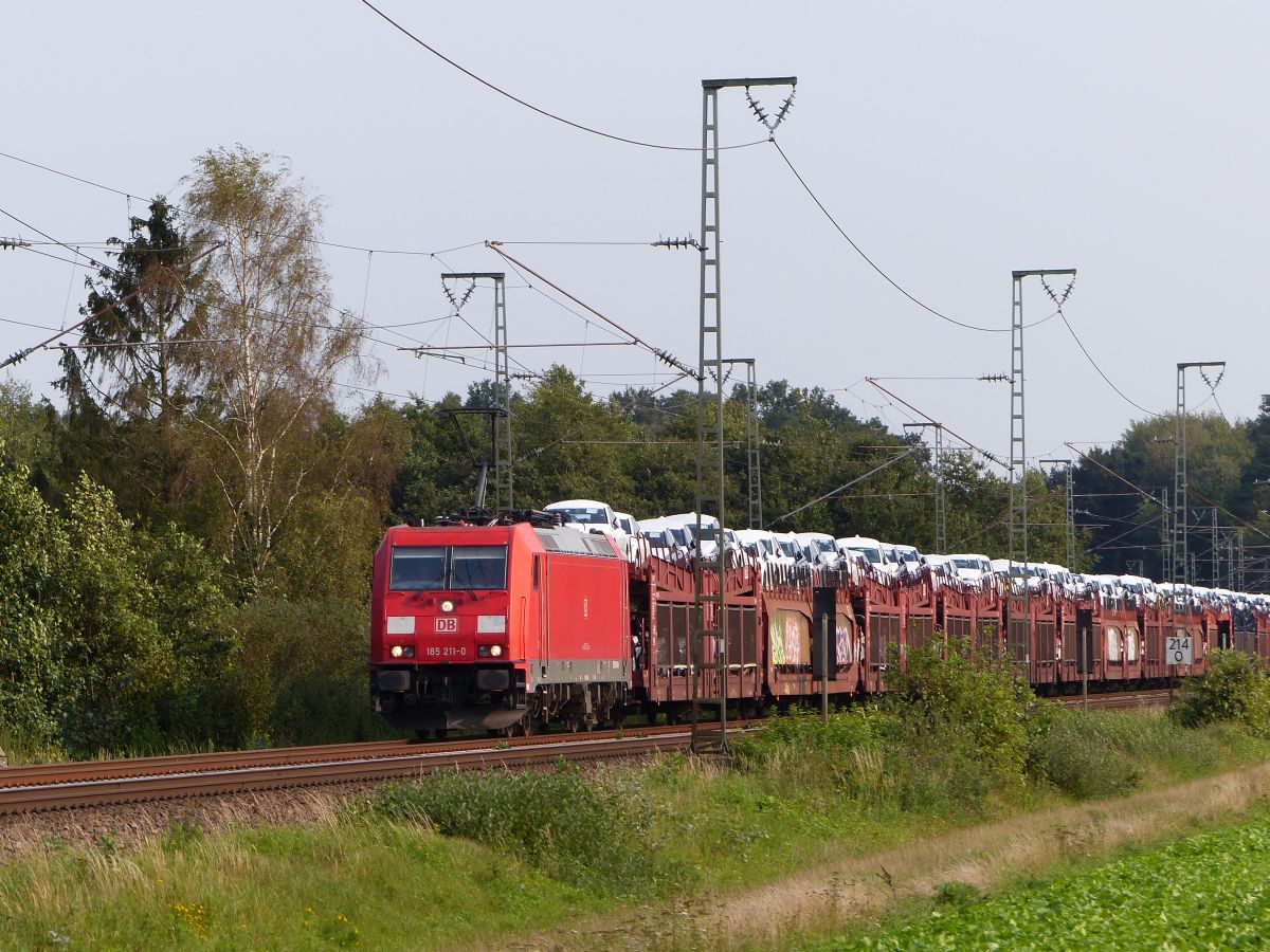 DB Cargo Lokomotive 185 211-0 Devesstra�e, Salzbergen 11-09-2020.

DB Cargo locomotief 185 211-0 Devesstra�e, Salzbergen 11-09-2020.