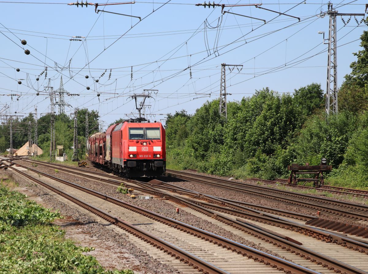 DB Cargo Lokomotive 185 232-6 Bahnhof Salzbergen 03-06-2022.

DB Cargo locomotief 185 232-6 station Salzbergen 03-06-2022.