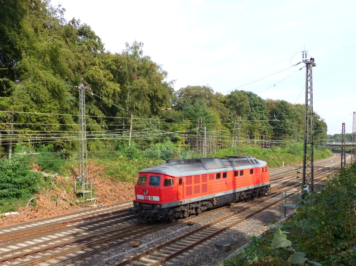 DB Schenker Diesellok 232 583-5 Abzweig Lotharstrasse / Forsthausweg, Duisburg 22-09-2016.

DB Schenker dieselloc 232 583-5 Abzweig Lotharstrasse / Forsthausweg, Duisburg 22-09-2016.