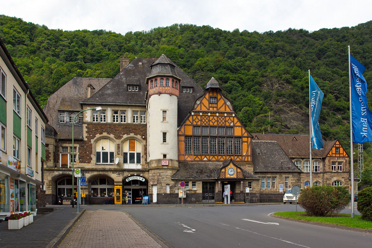 Der Bahnhof Cochem/Mosel am 18.07.2012.