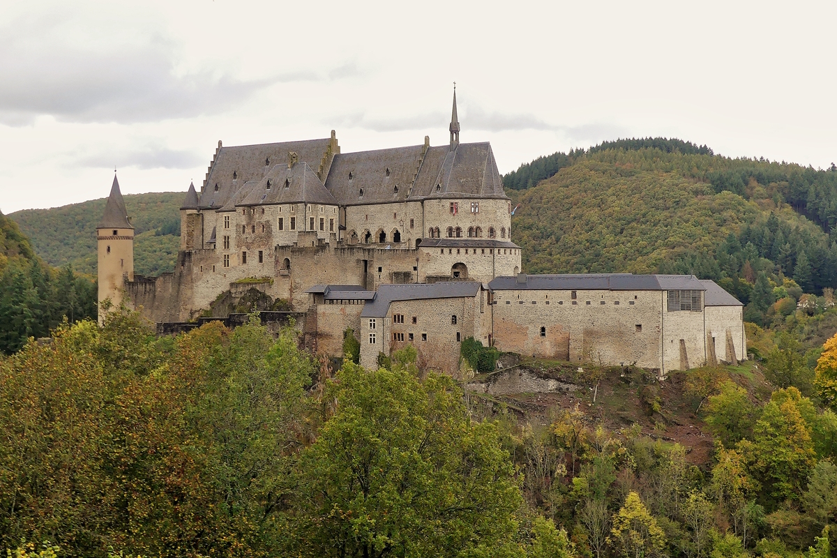 Die Burg in Vianden am 18.10.2019. (Jeanny)
