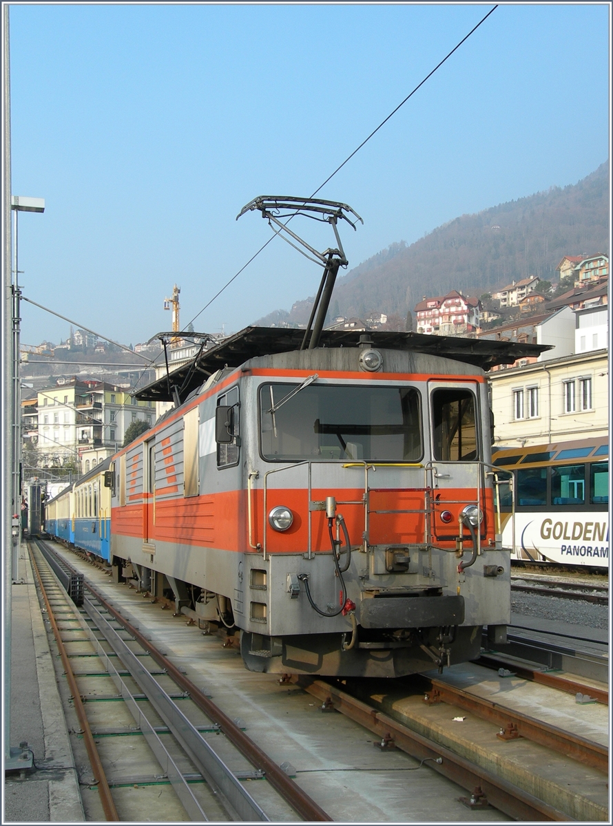 Die von der GFM (TPF) übernommen GDe 4/4 6005 in Montreux.
15. Feb. 2008