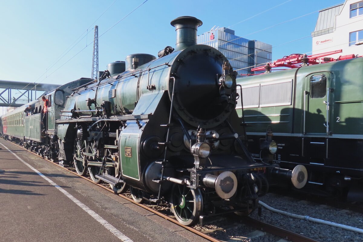 Die Königin der bayerische Schienen 3673 steht am 15 September 2023 während die Märklintage in Göppingen. Die Märklintage wurden schnell ins Tag der Schiene Programm eingegliederd.