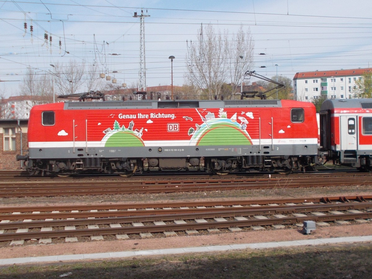 Drei Tage zuvor war 112 108-6 auf Rügen.Am 11.April 2015 kam es in Berlin Lichtenberg zur erneuten Begegnung.