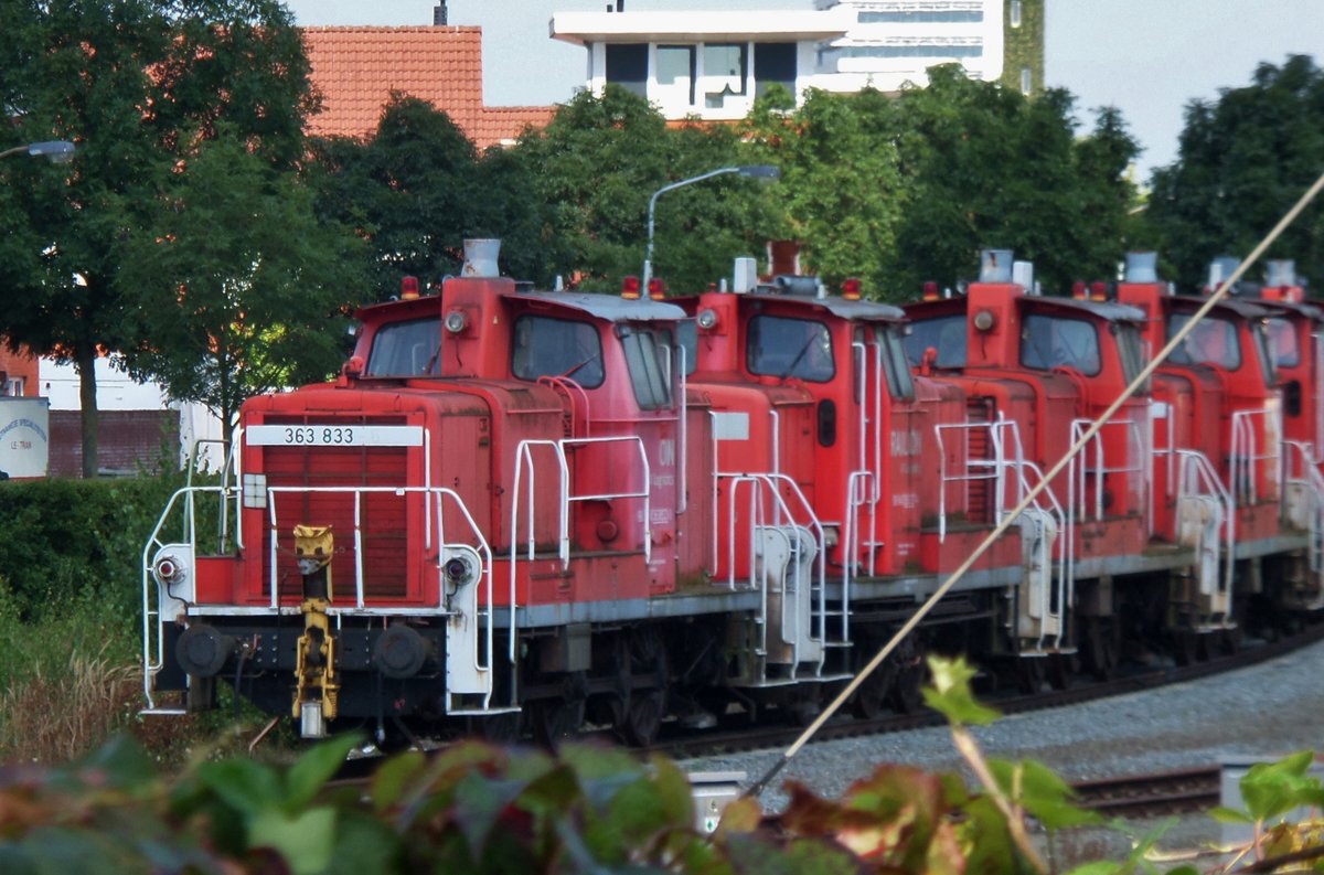 Dreibeintruppe mit 363 833 steht am 20 Juli 2016 in Venlo. 