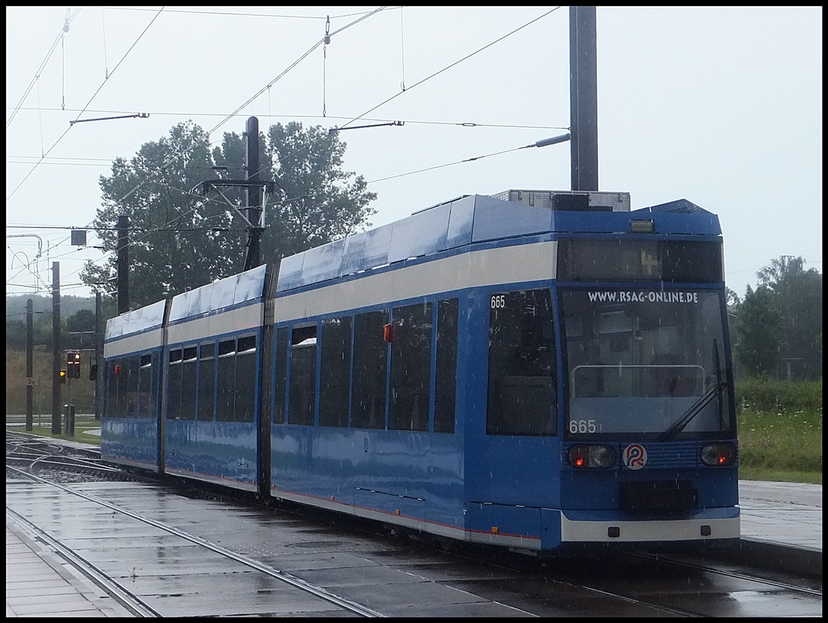 DUEWAG 6N1 NR. 665 der RSAG in Rostock