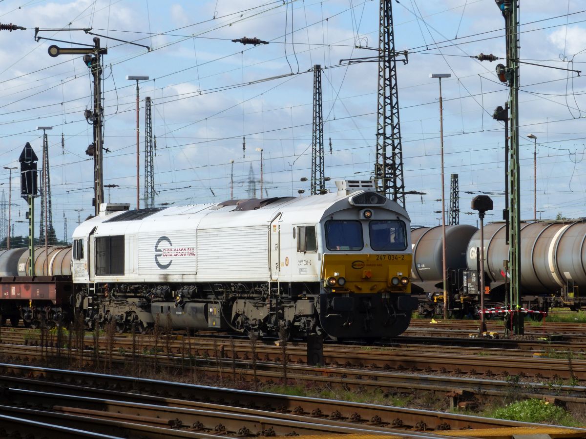 ECR (Euro Cargo Rail) Diesellokomotive 247 034-2 G�terbahnhof Oberhausen West 19-09-2019.

ECR (Euro Cargo Rail) diesellocomotief 247 034-2 goederenstation Oberhausen West 19-09-2019.