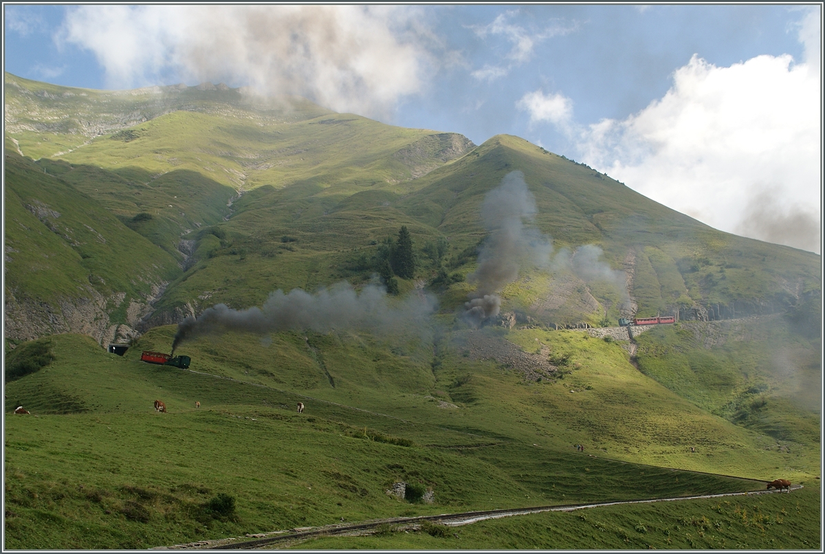 Es dampft und Raucht am Brienzer Rothorn, dass es eine Freude ist.
30. Aug. 2013