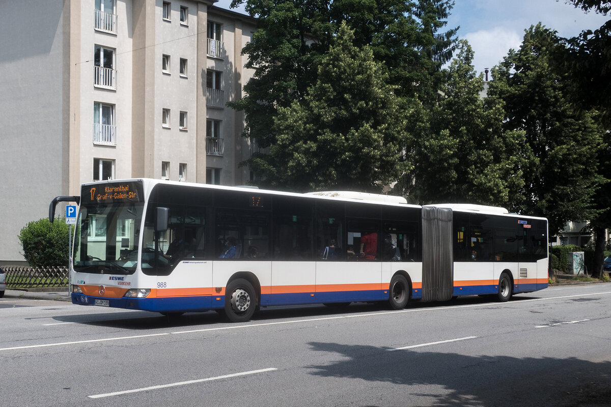 ESWE, Wiesbaden - Wagen 988 - WI-QM 188 - Mercedes-Benz O 530 Citaro Facelift G (2009) - Wiesbaden, 16.07.2021