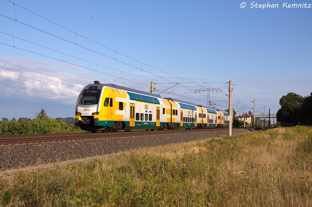 ET 445.100 (445 100-1) ODEG - Ostdeutsche Eisenbahn GmbH als RE2 (RE 37375) von Cottbus nach Wismar in Vietznitz. Netten Gru� an den Tf! 20.08.2013
