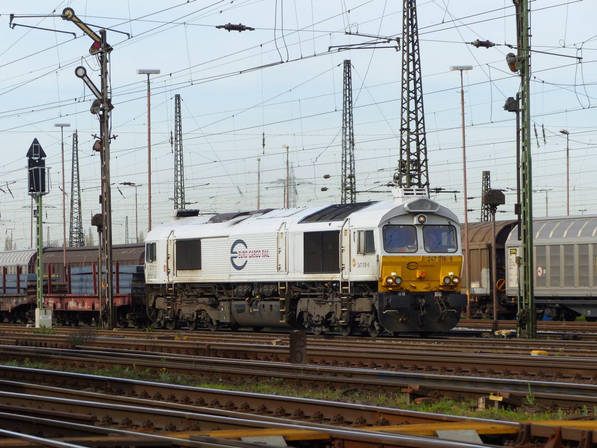 Euro Cargo Rail (ECR) Diesellok 247 016-9 G�terbahnhof Oberhausen West 31-03-2017.

Euro Cargo Rail (ECR) dieselloc 247 016-9 goederenstation Oberhausen West 31-03-2017.