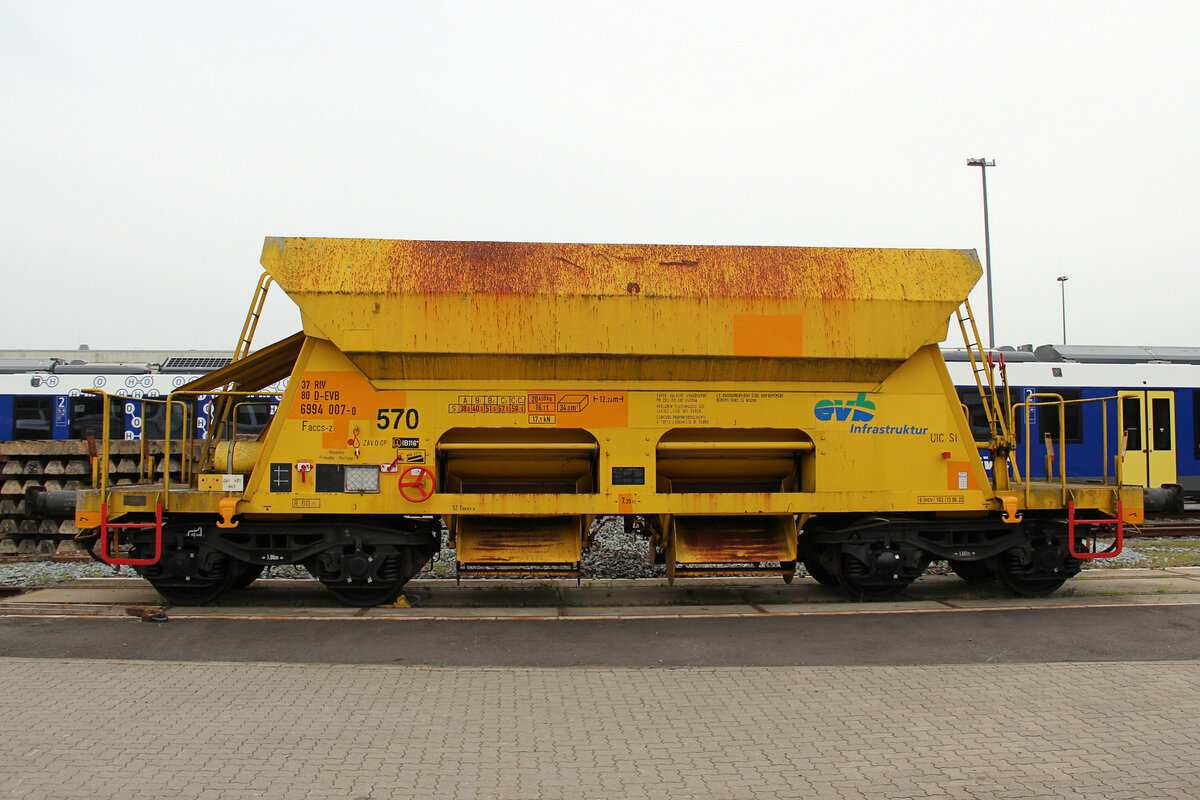 evb 570 Schotterwagen. Bremervörde den 01.10.2023.