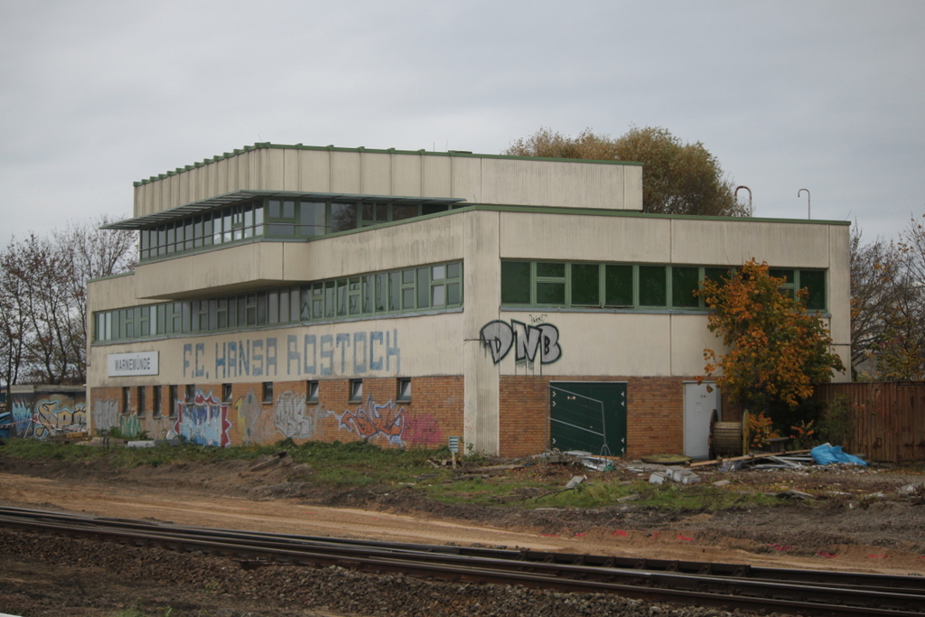 Gleisbild-Stellwerk in Warnemünde.26.10.2019