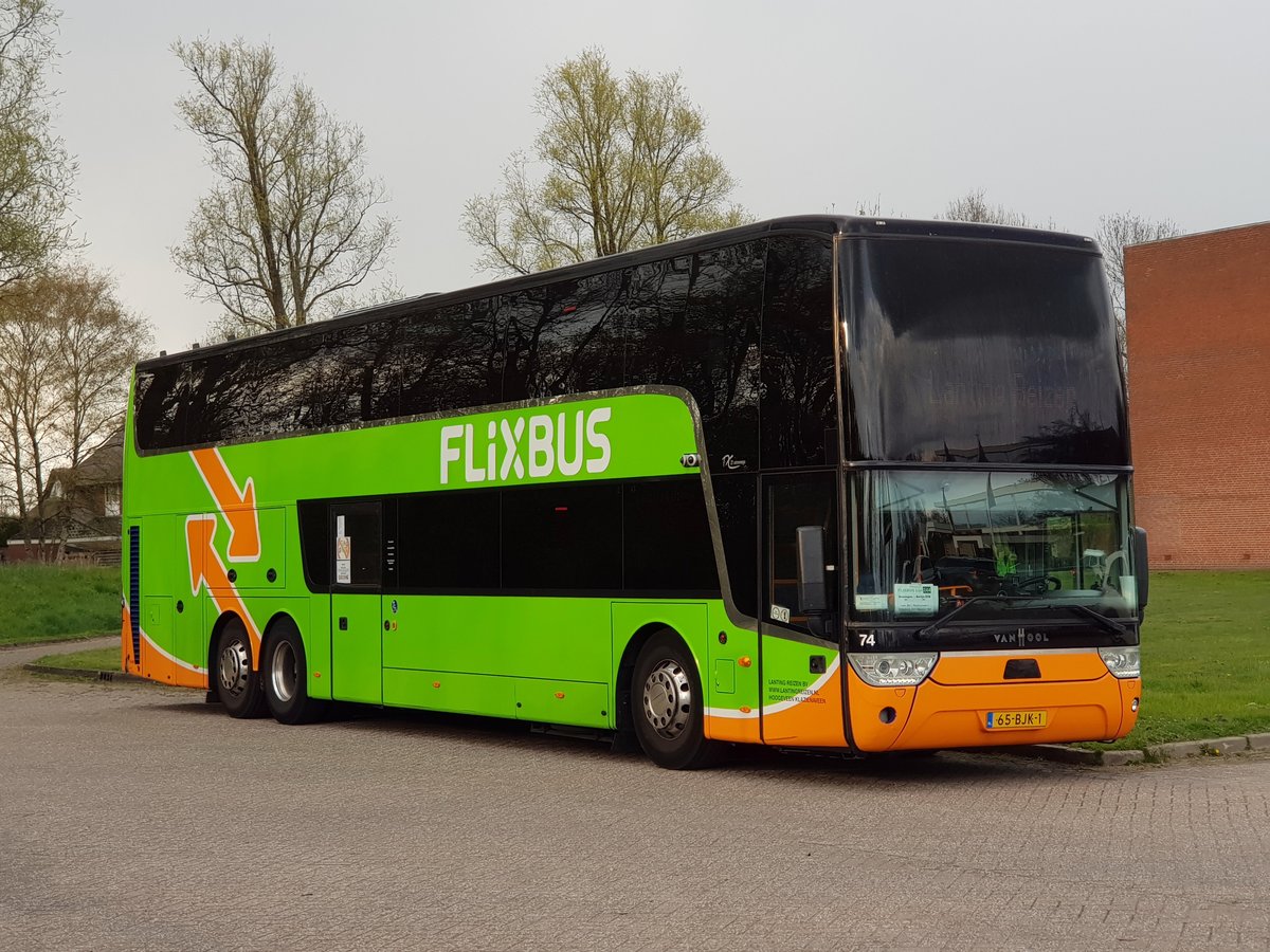 Haren . 2019-04-12 . Lanting Reizen . 74 . 65-BJK-1 . 2015 . Van Hool . TDX27 Astromega