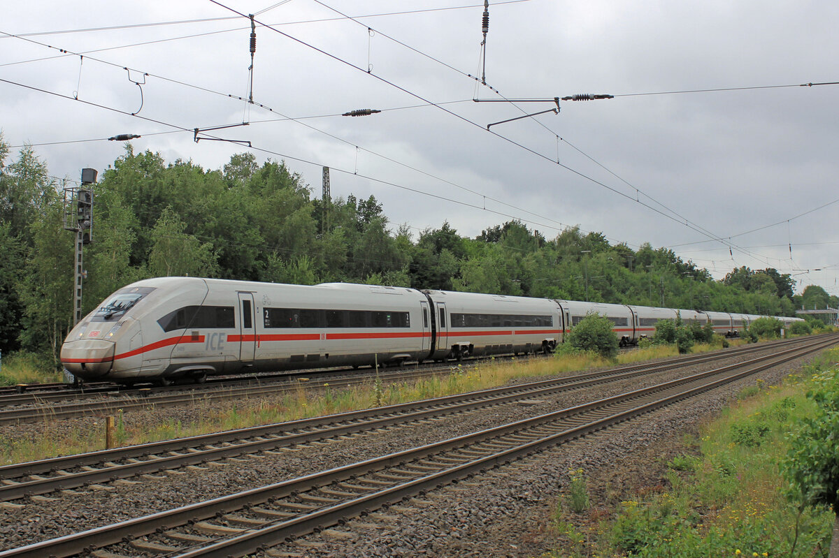 ICE Tz 9499 auf den Weg nach Hamburg. Tostedt, 13.07.2024.