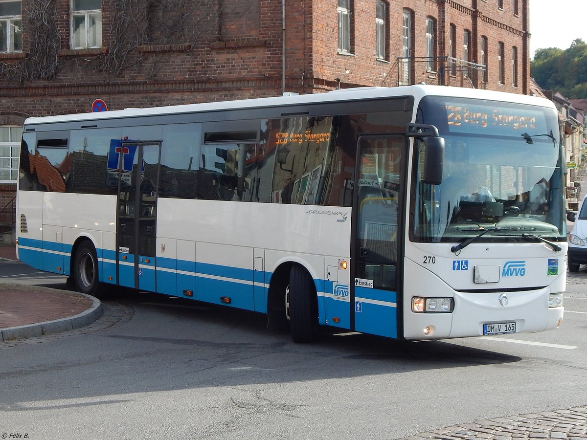 Irisbus Crossway der MVVG in Burg Stargard.