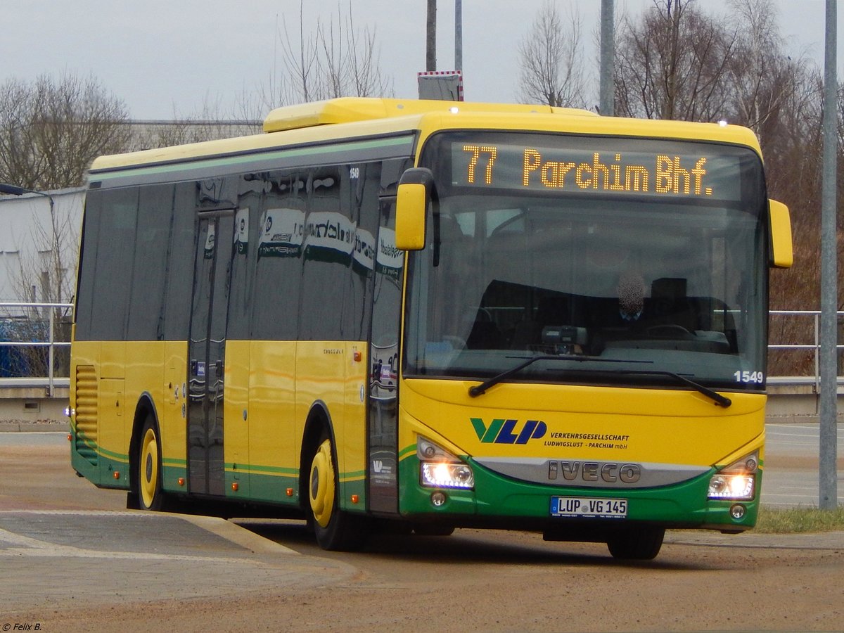 Iveco Crossway der Verkehrsgesellschaft Ludwigslust-Parchim mbH in Malchow.