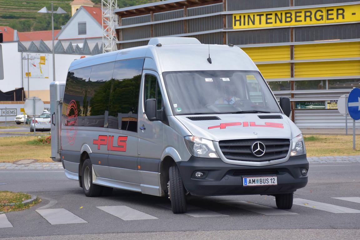 Kleinbus Mercedes Srinter von PILS Reisen aus N.�. 06/2017 in Krems.