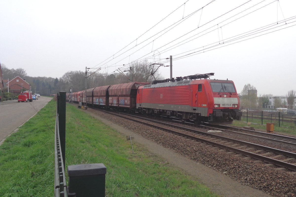 Kohlezug mit 189 073 meldet sich am 23 März 2019 in venlo.