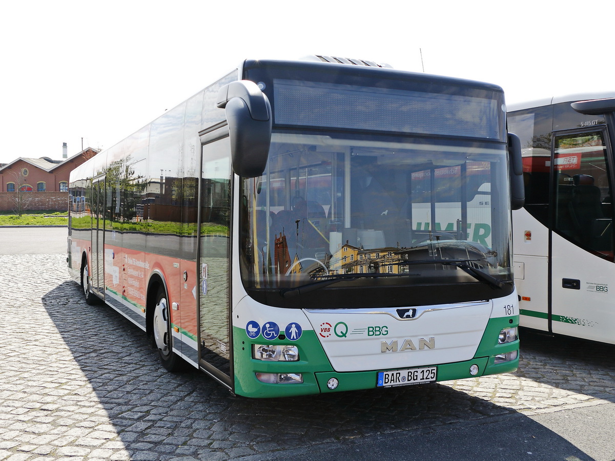 MAN Lion's City der Barnimer Busgesellschaft in Eberswalde am 17. April 2019.