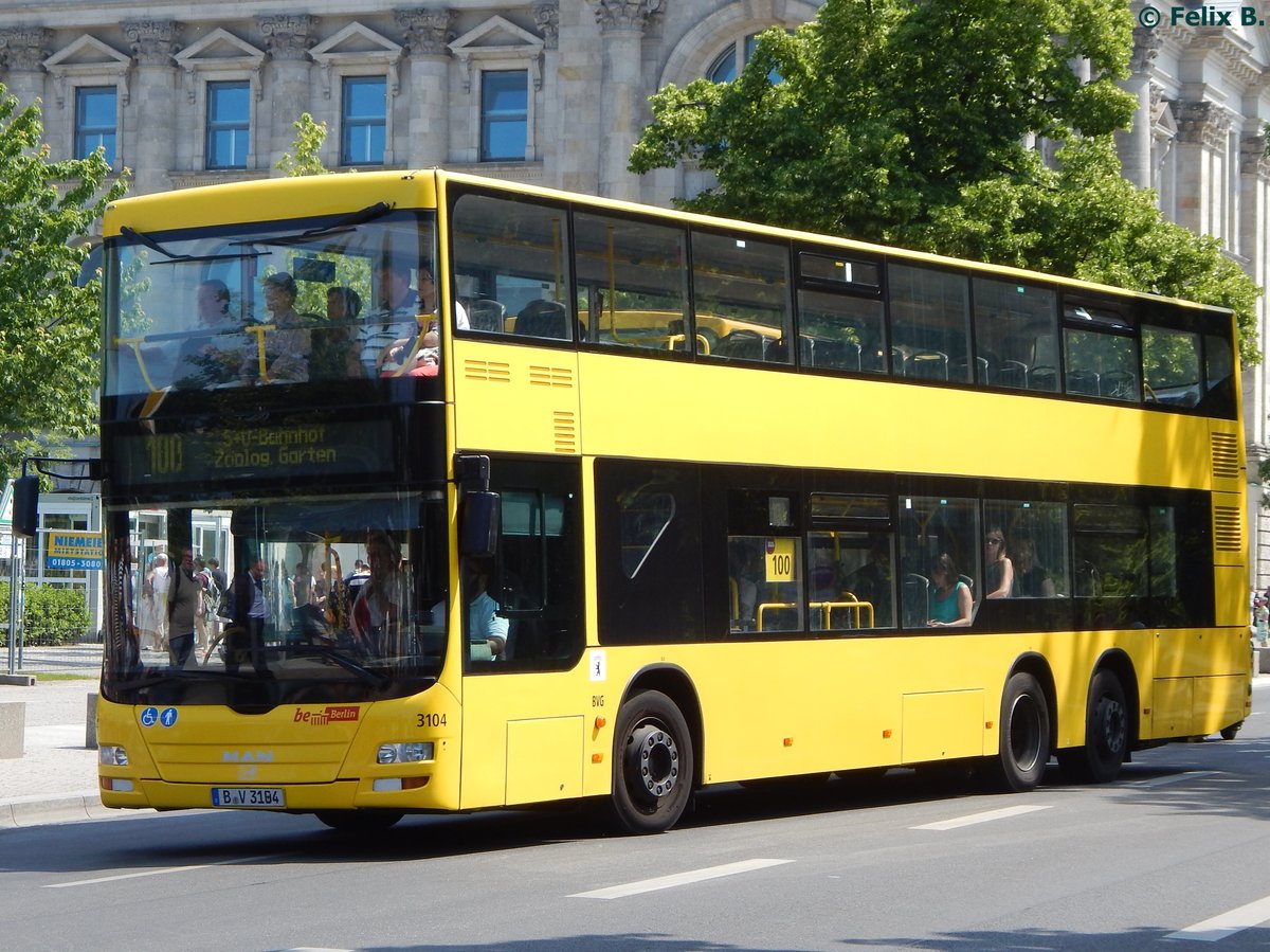 MAN Lion's City DD der BVG in Berlin. 