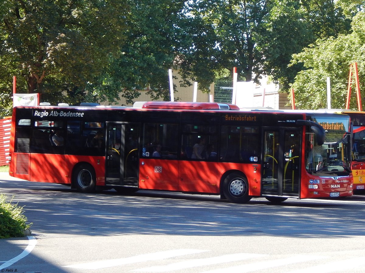 MAN Lion's City von ZugBus Regionalverkehr Alb-Bodensee in Tübingen.