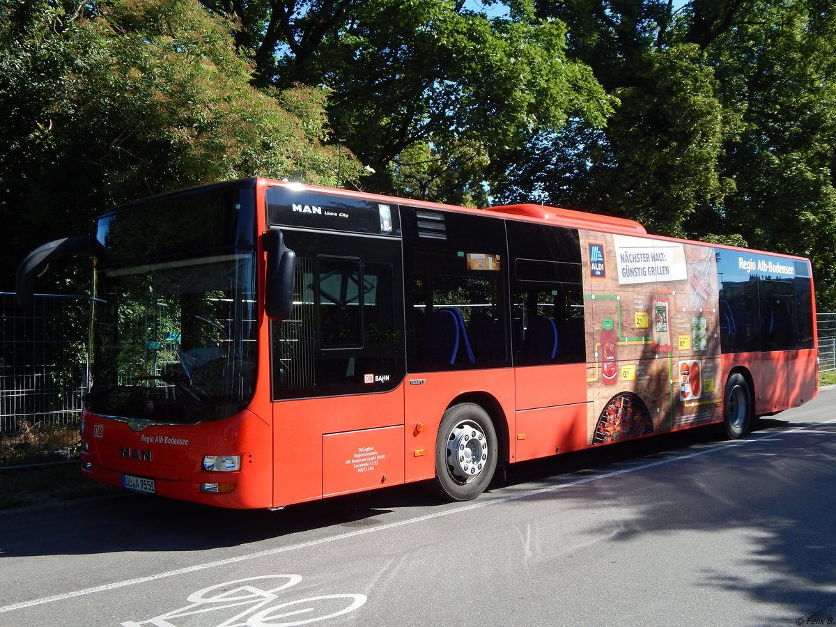 MAN Lion's City von ZugBus Regionalverkehr Alb-Bodensee in Tübingen.