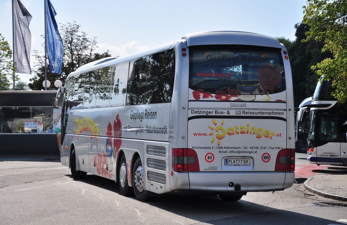 MAN Lions Coach von Datzinger Reisen aus Nieder�sterreich am 22.August 2014 in Krems.