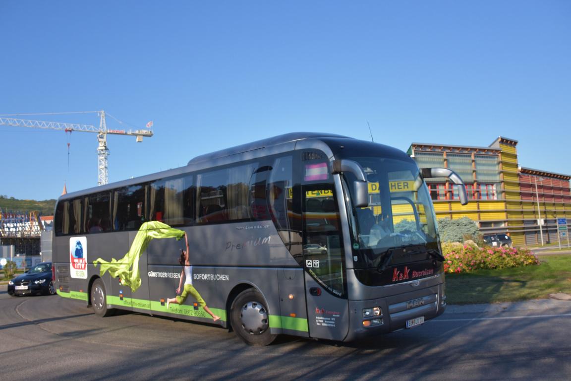 MAN Lion`s Coach von K & K Busreisen aus sterreich 10/2017 in Krems.