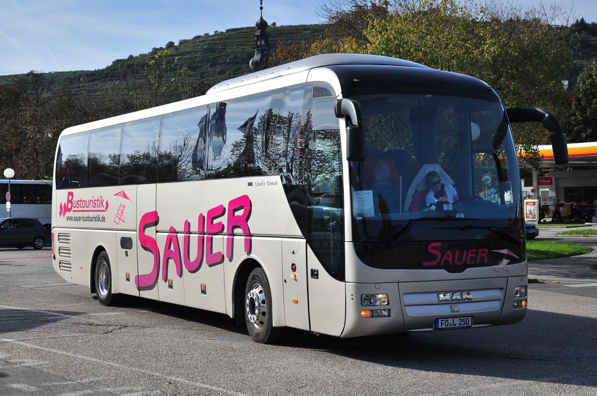 MAN Lions Coach von Sauer Reisen aus der BRD am 24.9.2014 in Krems.