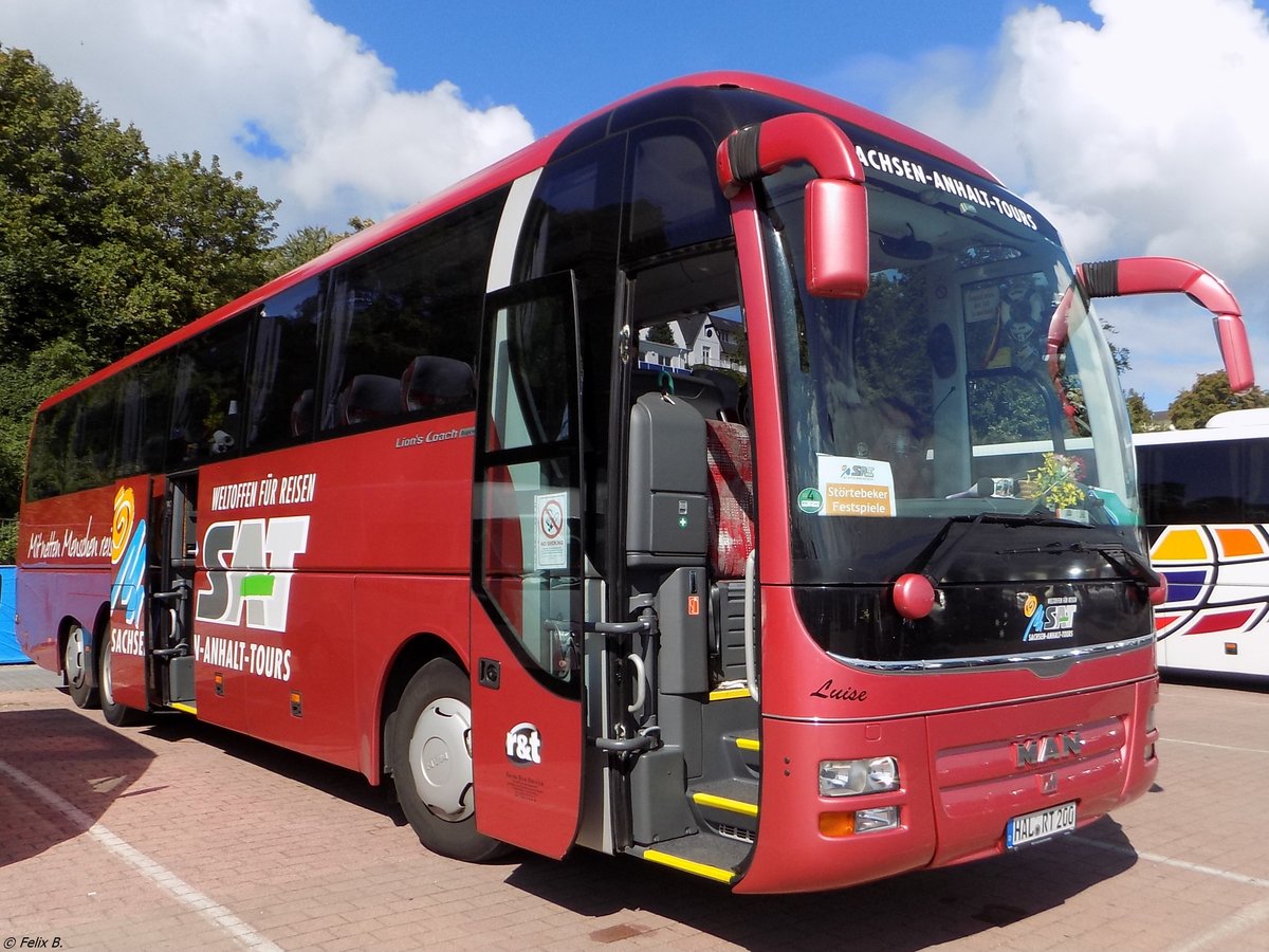 MAN Lion's Coach Supreme von Sachsen-Anhalt-Tours aus Deutschland im Stadthafen Sassnitz.