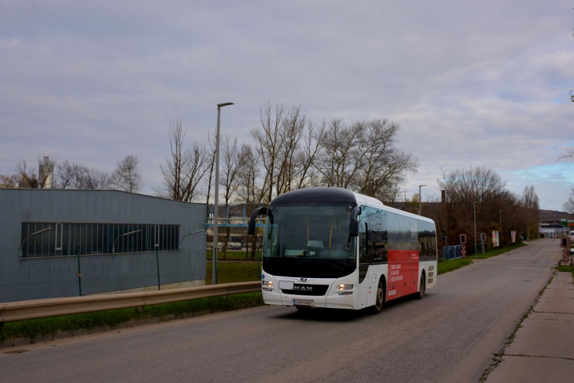MAN Lion`s Regio der �BB Bundesdienste im Okt. 2017 in Krems gesehen.