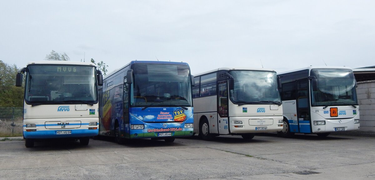 MAN ÜL 313 und Irisbus Crossway der MVVG in Burg Stargard.