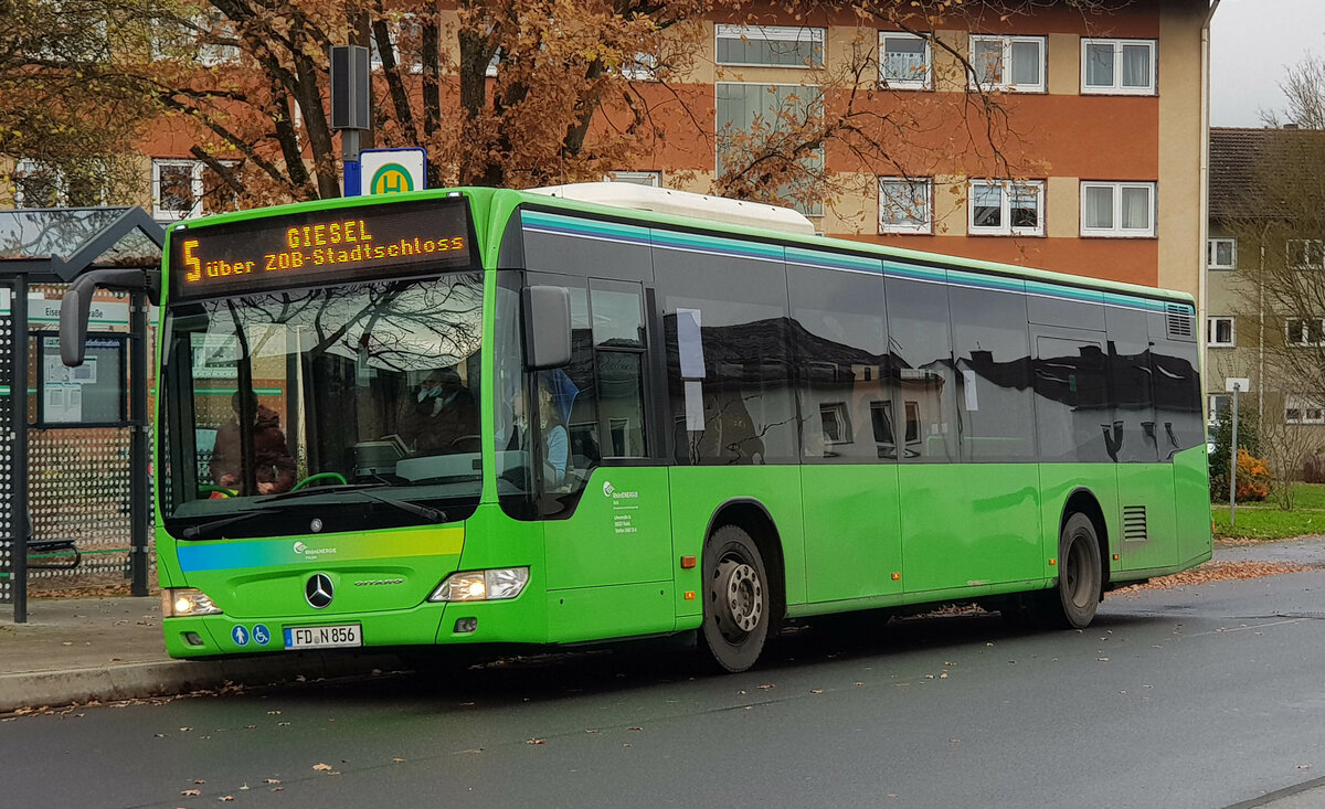 MB Citaro (N 856) von RhönEnergie unterwegs in Künzell im November 2021