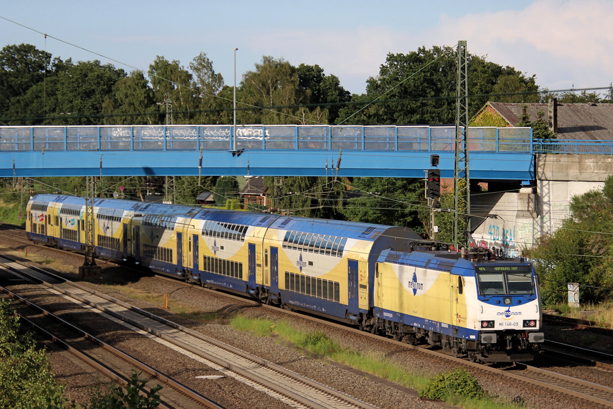 ME 146-09 macht sich auf den Weg nach Hamburg. Tostedt, 26.07.2020