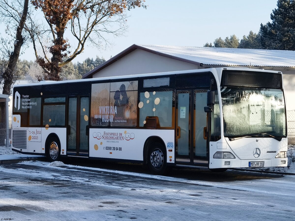 Mercedes Citaro I von B.B.-Reisen aus Deutschland in Neustrelitz.