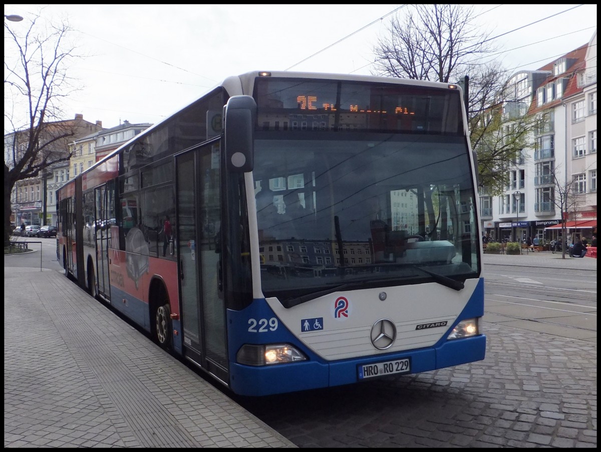 Mercedes Citaro I der Rostocker Straßenbahn AG in Rostock.