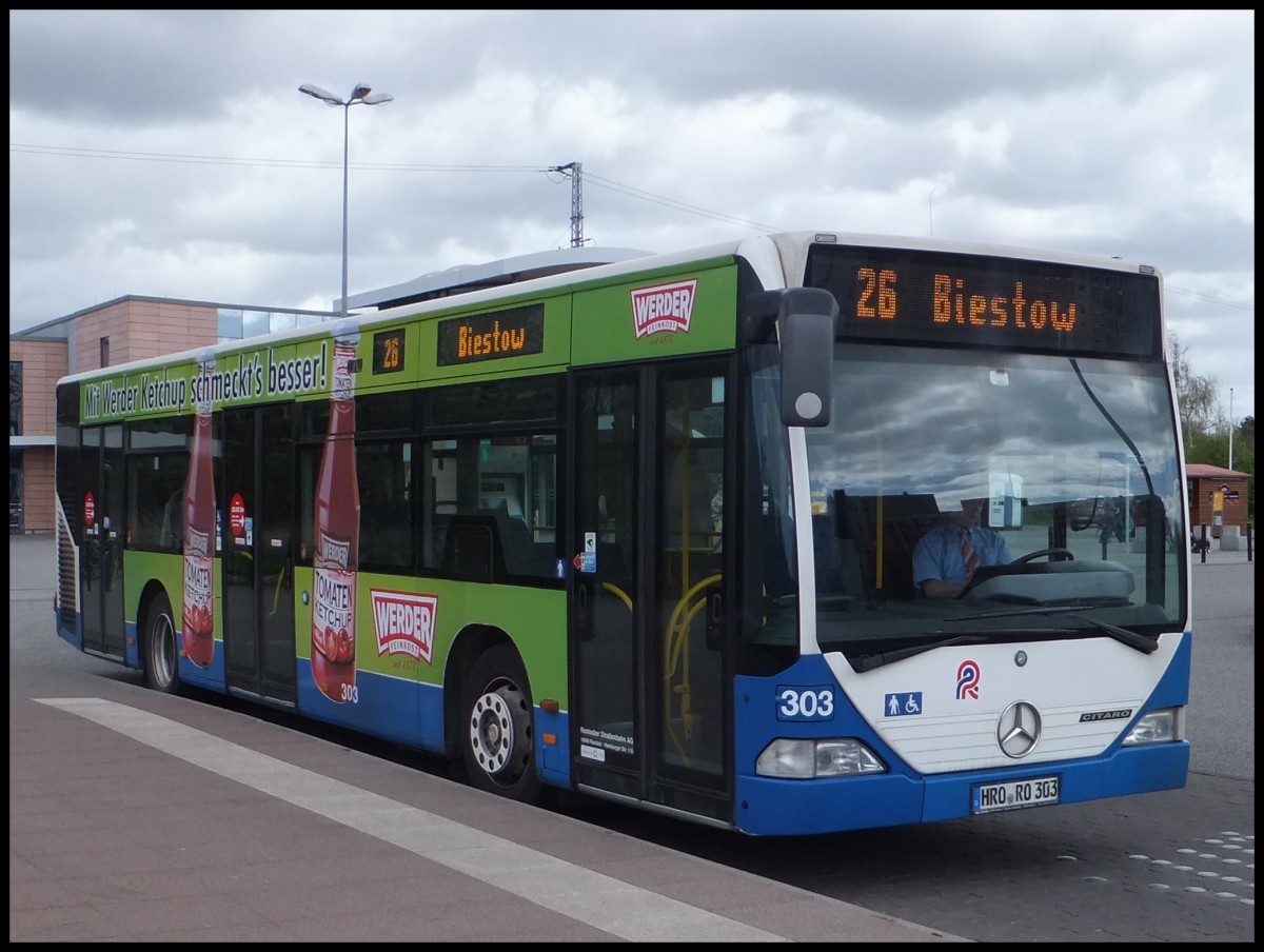 Mercedes Citaro I der Rostocker Straßenbahn AG in Rostock.