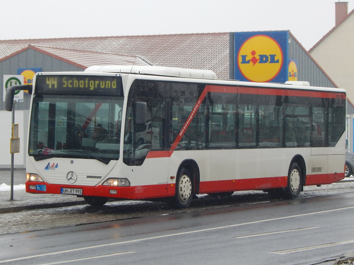 Mercedes Citaro I der Uckermärkische Verkehrs GmbH in Prenzlau.