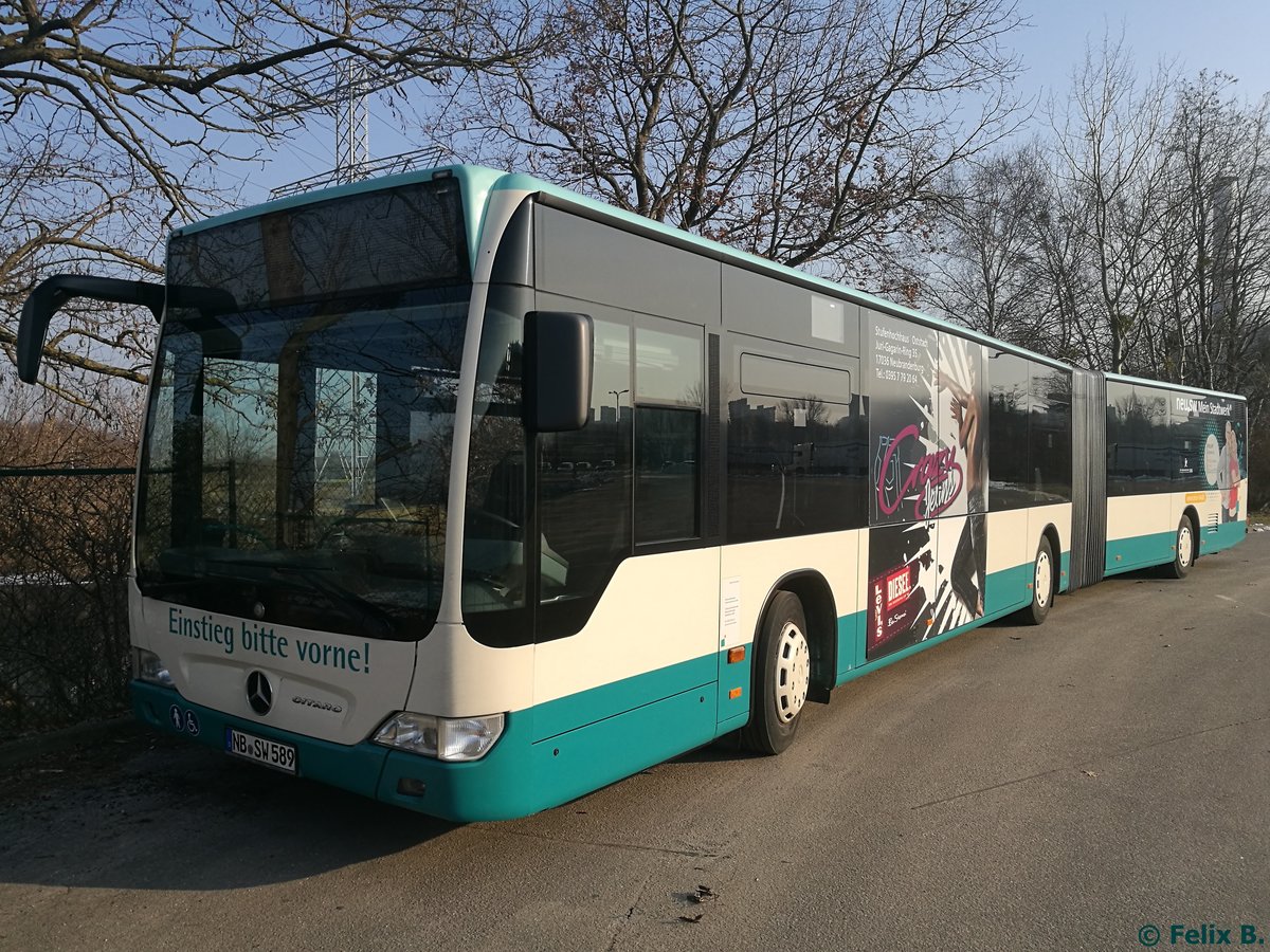 Mercedes Citaro II der Neubrandenburger Verkehrsbetriebe in Neubrandenburg.