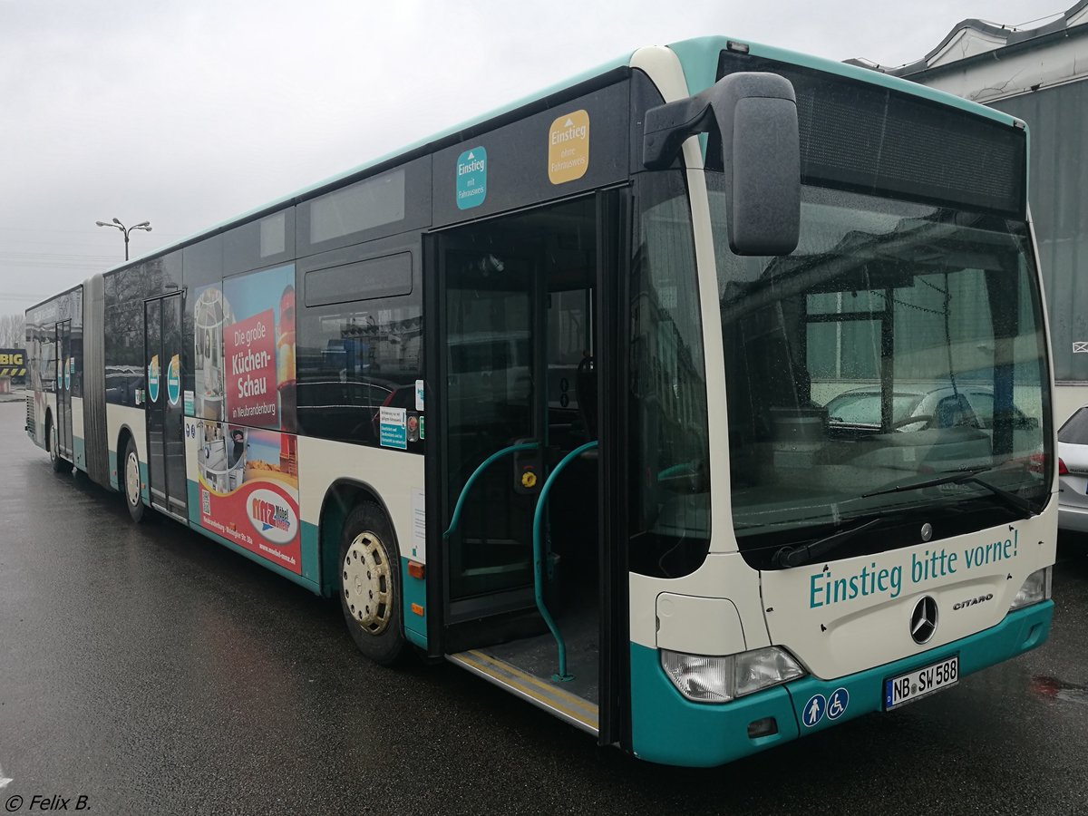 Mercedes Citaro II der Neubrandenburger Verkehrsbetriebe in Neubrandenburg.