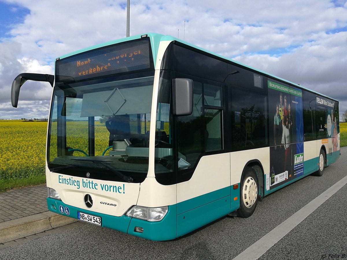 Mercedes Citaro II der Neubrandenburger Verkehrsbetriebe in Neubrandenburg.