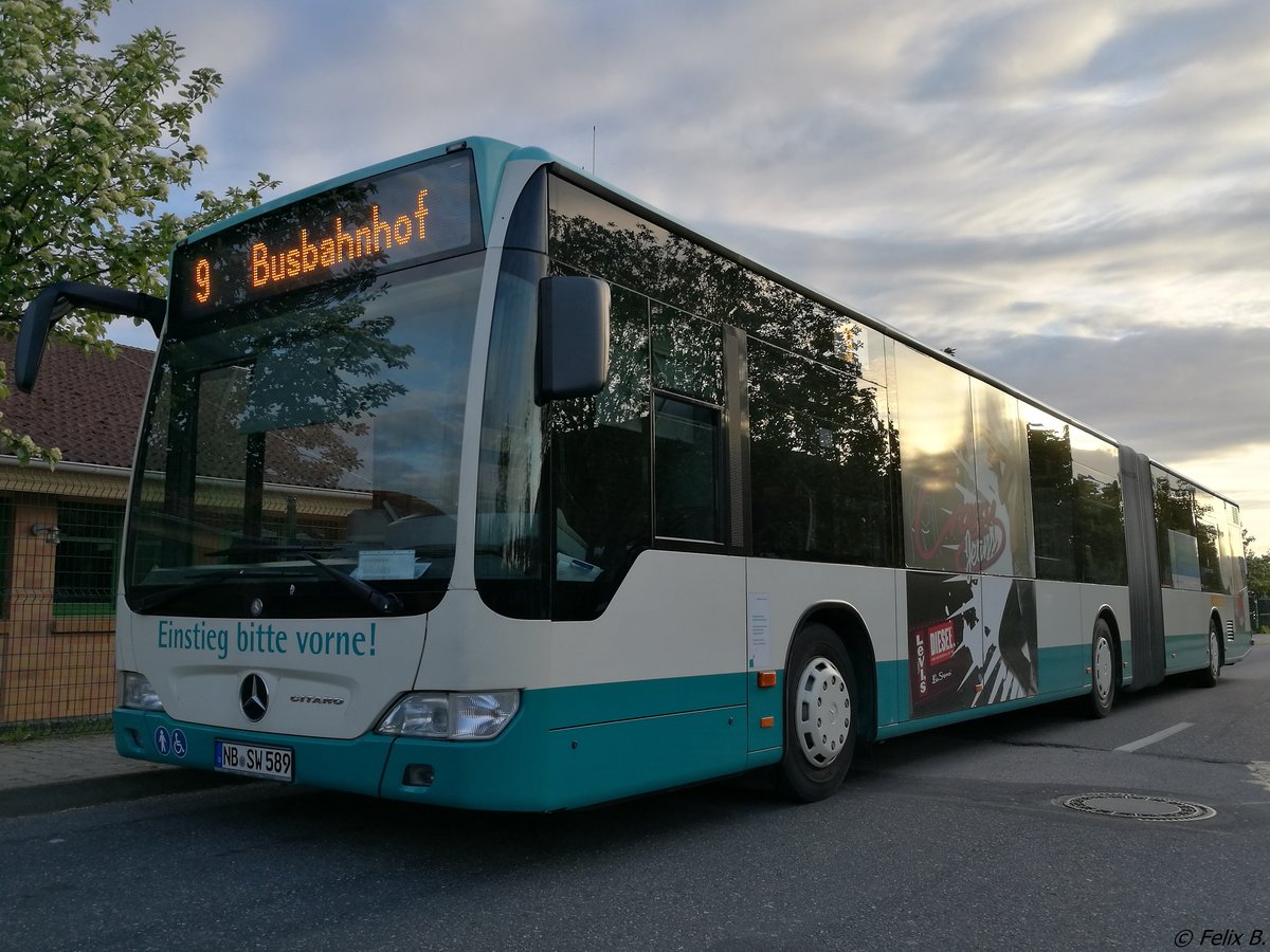 Mercedes Citaro II der Neubrandenburger Verkehrsbetriebe in Neubrandenburg.