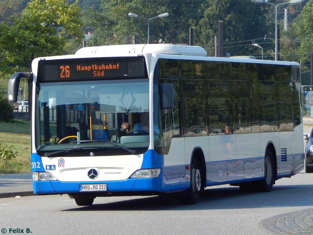 Mercedes Citaro II der Rostocker Straßenbahn AG in Rostock.