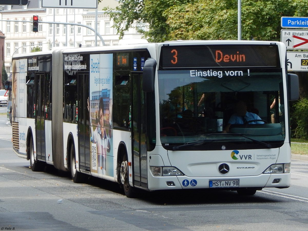 Mercedes Citaro II der VVR in Stralsund.