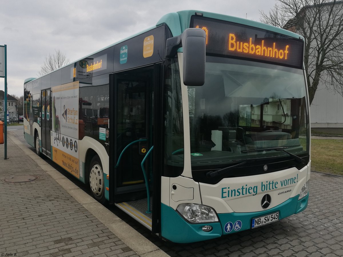 Mercedes Citaro III der Neubrandenburger Verkehrsbetriebe in Neubrandenburg.