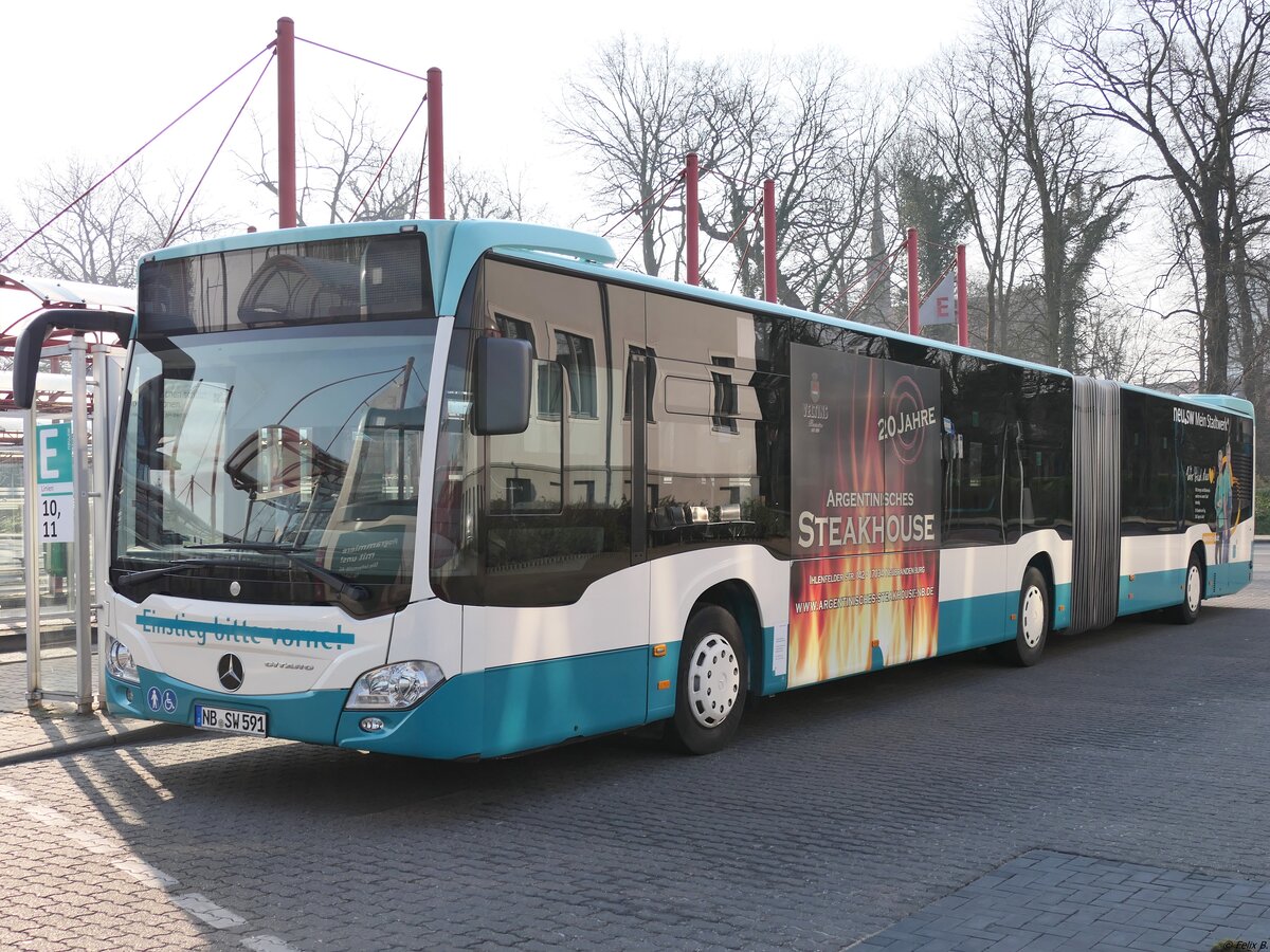 Mercedes Citaro III der Neubrandenburger Verkehrsbetriebe in Neubrandenburg.