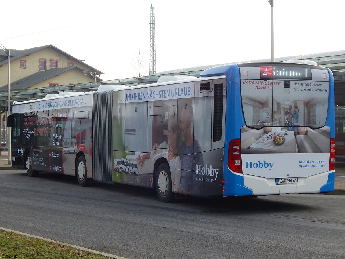 Mercedes Citaro III der Stadtwerke Greifswald in Greifswald. 