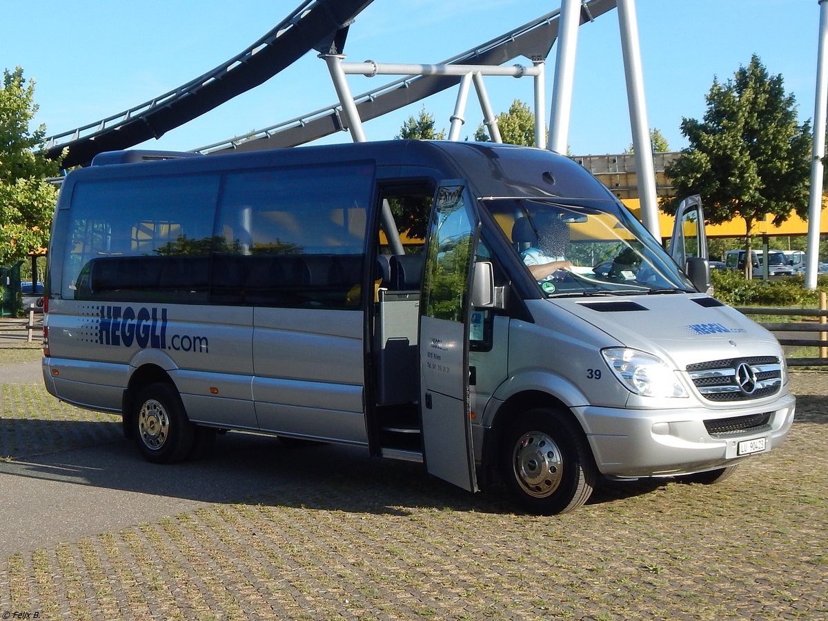 Mercedes Sprinter von Heggli aus der Schweiz am Europapark Rust.