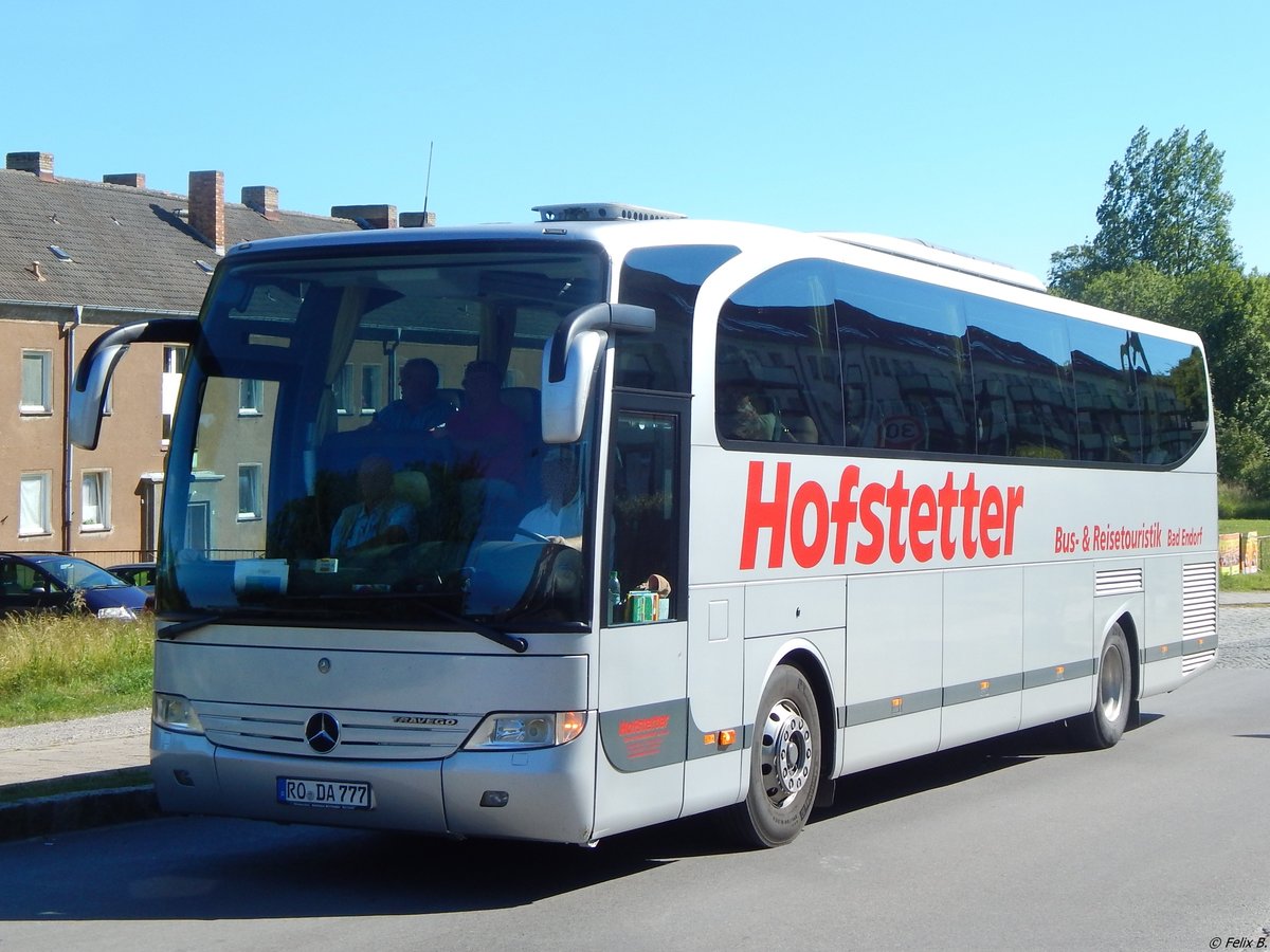 Mercedes Travego von Hofstetter aus Deutschland in Sassnitz.